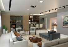 O elegante e moderno projeto dos arquitetos Larissa e Alexandre