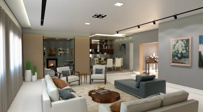 O elegante e moderno projeto dos arquitetos Larissa e Alexandre