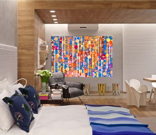 Quadros coloridos para sala e quarto