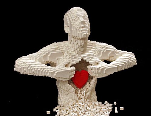 A arte em legos