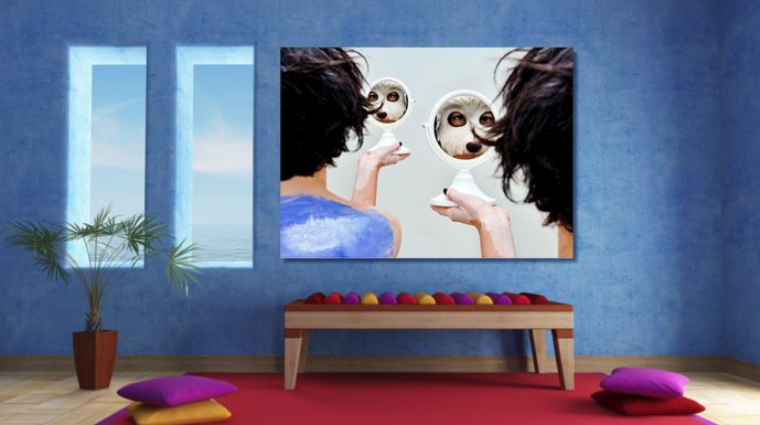 Azul para equilibrar o ambiente