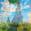 Monet mulher com sombrinha