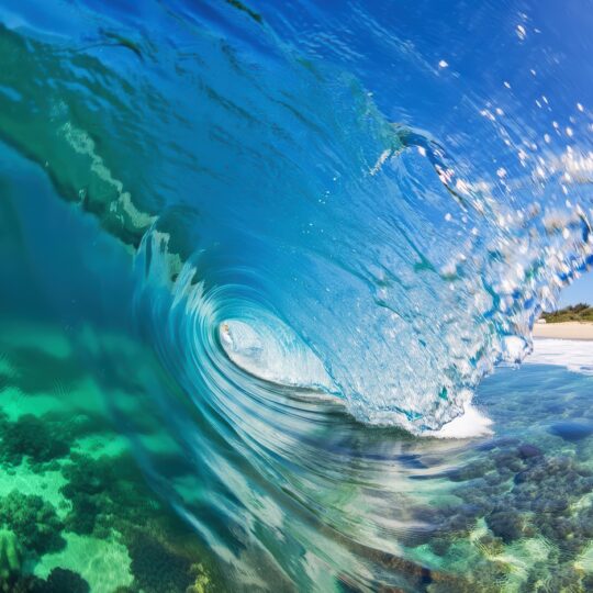 reef wave transparency - Brian Cox - Photoarts Gallery